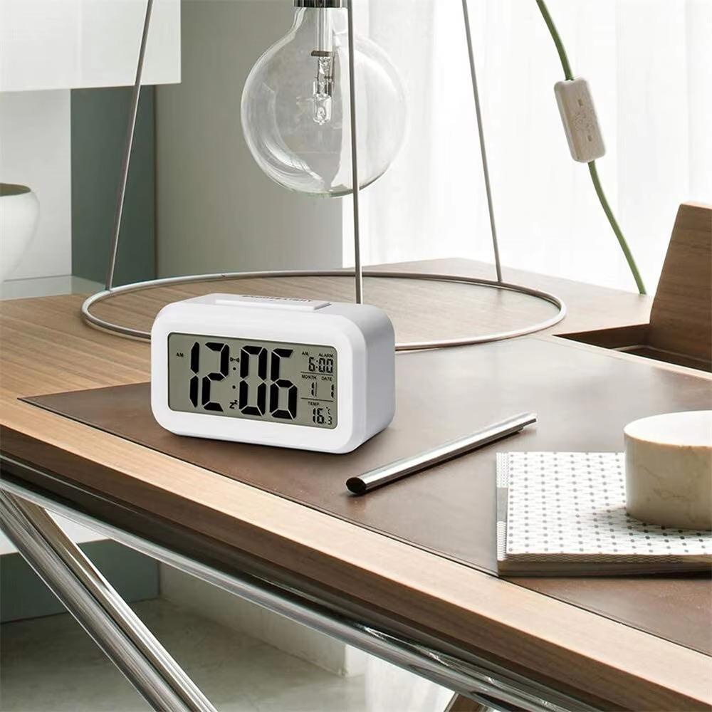 LED Digital Alarm Clock  Multifunction Electronic Backlight Table Clock  Backlight Snooze Calendar Desktop  Electronic Backlight
