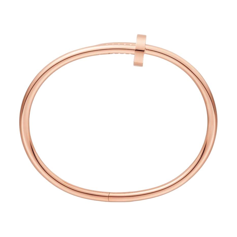 CARTIER JUSTE UN CLOU 18K Gold Bangles Unisex Rose Gold B6048100