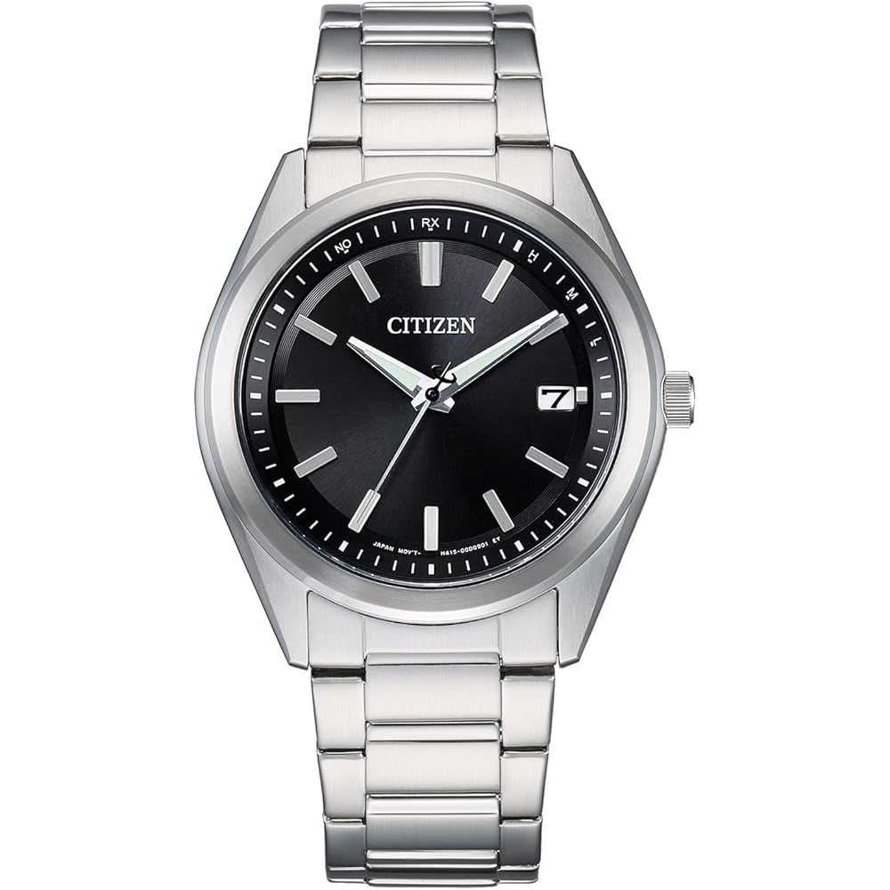 Citizen Eco-Drive AS1080-65E Men's Watch 3-Hand Model 5 ATM Water Resistant Silver/Black
