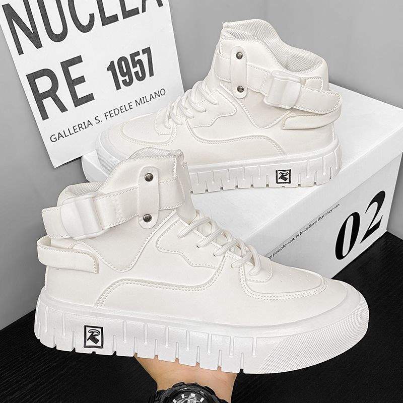 Canvas men's shoes autumn and winter 2025 new boys sports high-top skateboard shoes versatile retro casual winter trendy shoes