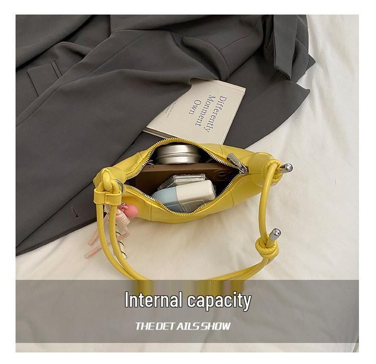 Modna damska wysokiej klasy wszechstronna torba pod pachę typu Croissant 2025