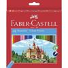 Colored Pencils - Faber-castell - Case of 48 - Hexagonal Shape - Sharpener Included - Assorted Colors