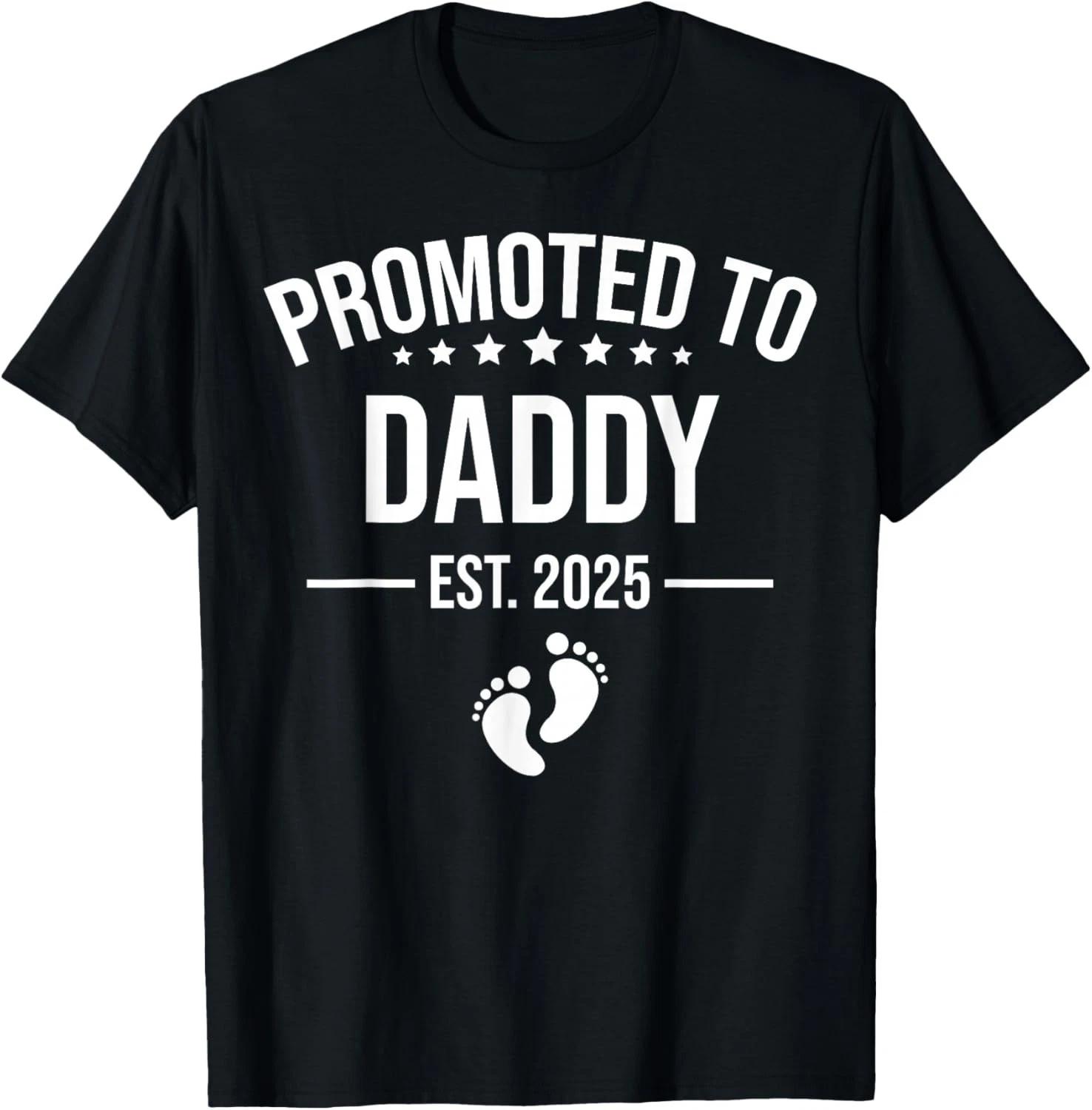 Birth Gift Co_ Funny 1st Time Dad EST 2025 New Dad New First Gift Unisex T-Shirt M