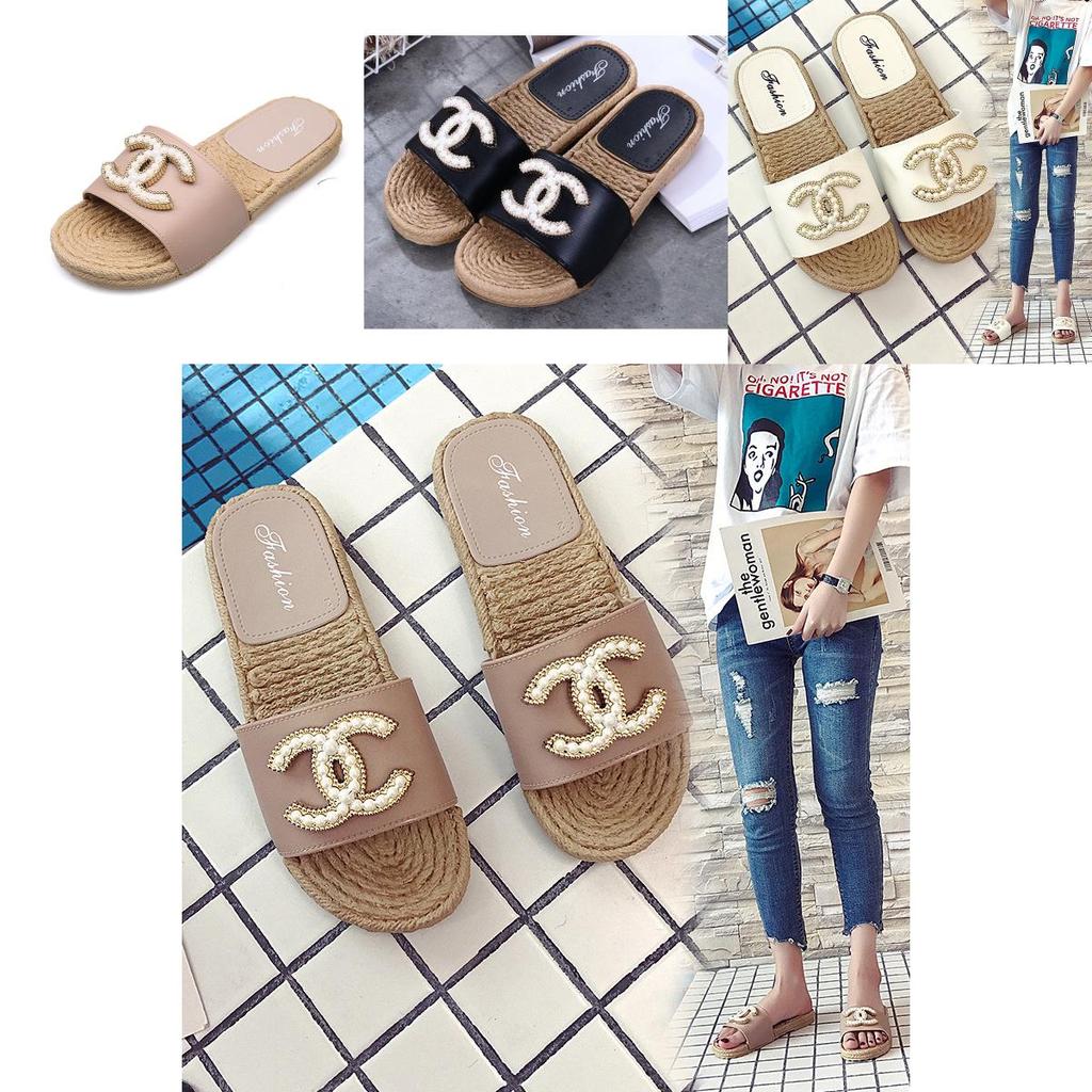 Fashion Women Pearl Plastic Summer Slippers Sandals With Timeless Design For Beach Days