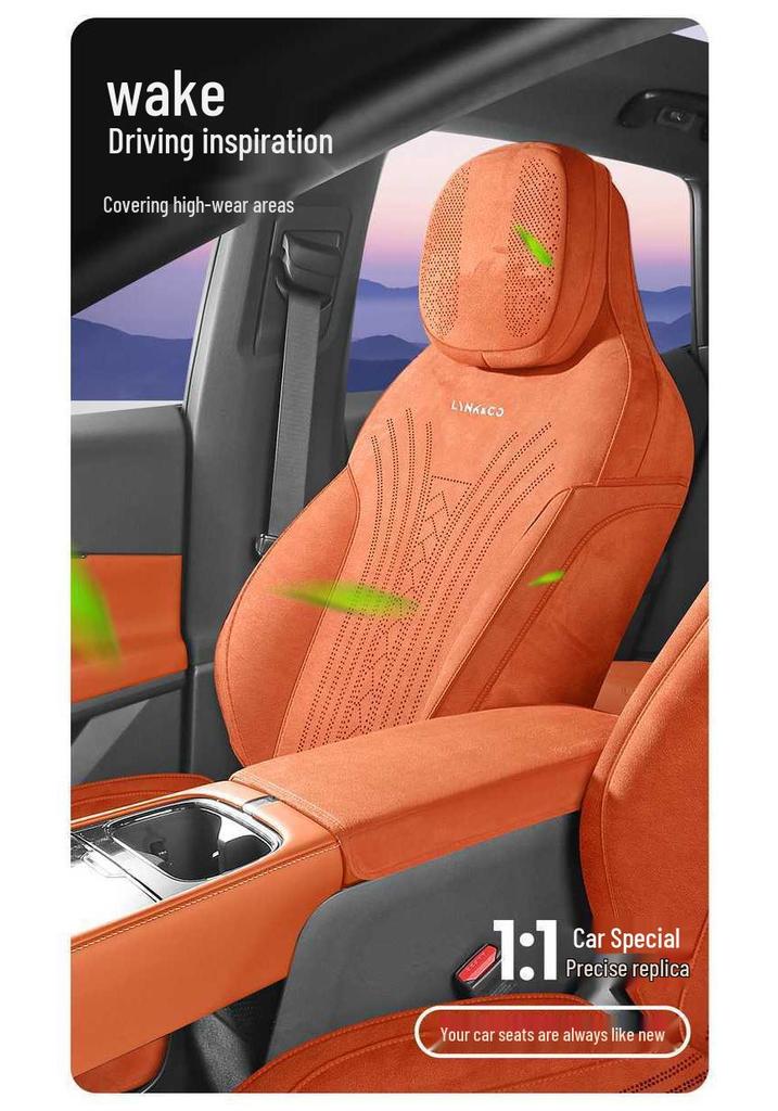 Lynk & Co 08 EM-P Saddle Pad: Fits 26 Models, Breathable, Perforated Car Seat Covers.