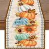 Christmas Table Runner Linen Holiday Decor Creative Halloween Thanksgiving Tablecloth Festive Atmosphere