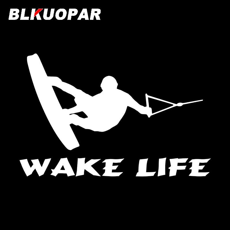 BLKUOPAR Wake Life Kite Surfing Autoaufkleber Individueller Sport Aufkleber Wasserdicht Konturgeschnitten Kühlschrank Wohnwagen Auto Styling