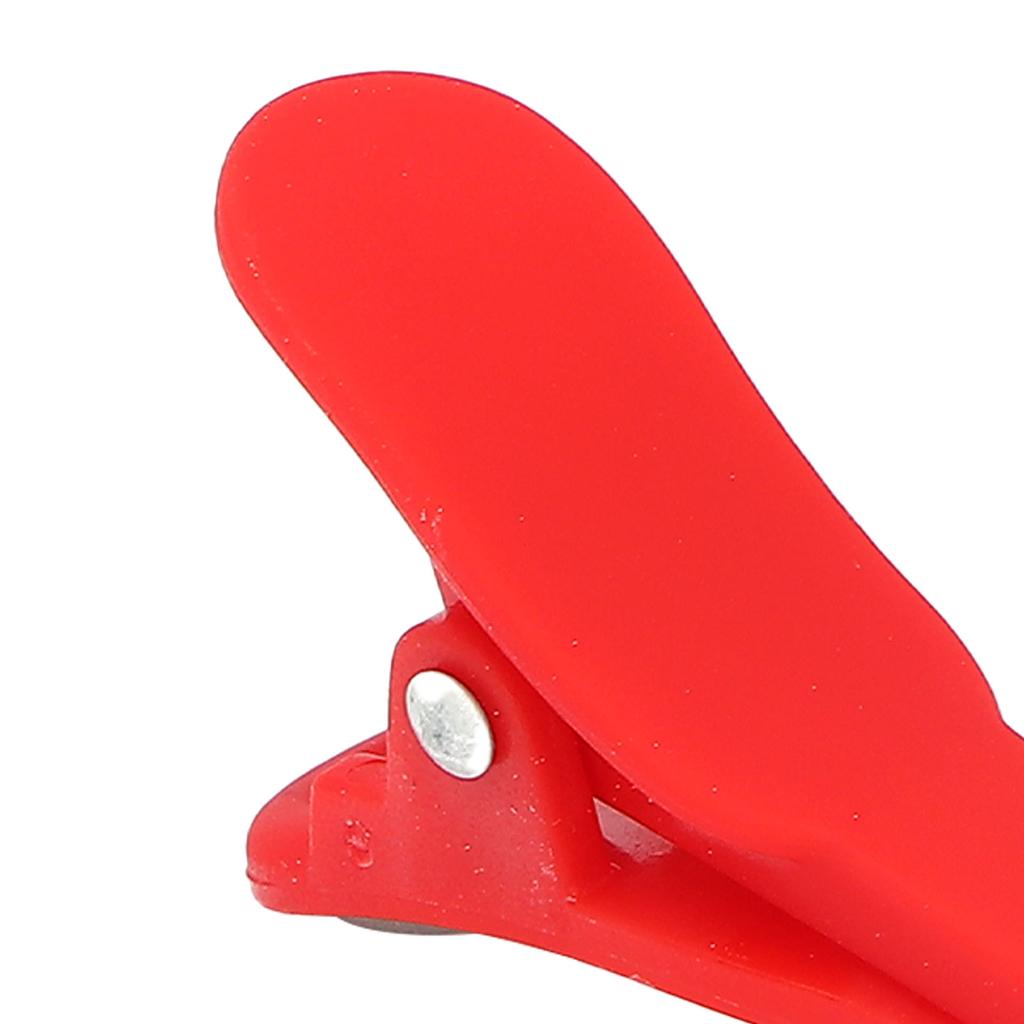 12Pcs NonSlip Hair Styling Clips Plastic Duckbill Hair Clip Hairdressing Hair Barrettes Red
