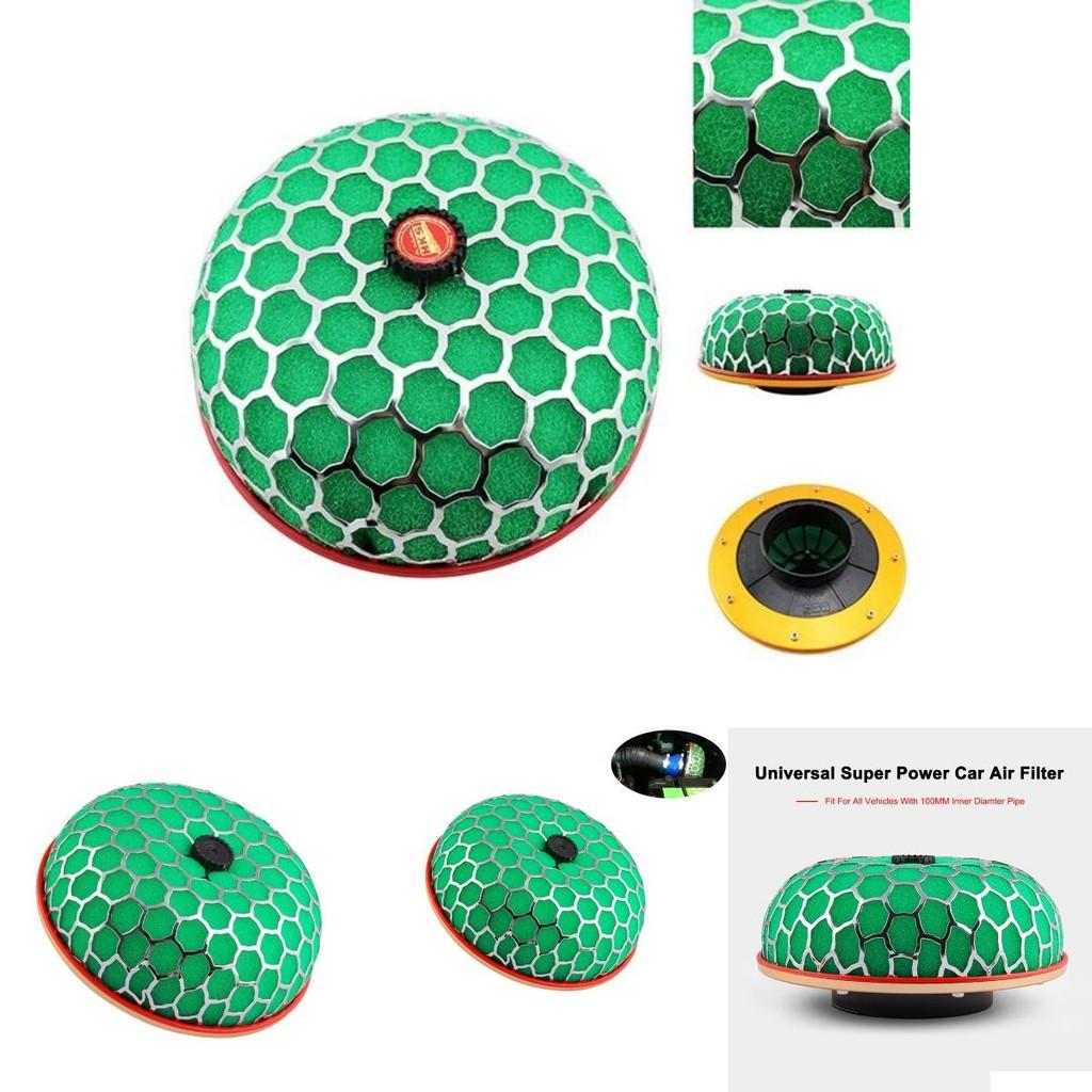 Car Air Intake Filter With Aluminum Shell And Colorful Sponge For Performance Enhancement