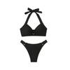 European & American High-End Sexy Backless Bikini Swimsuit for Women