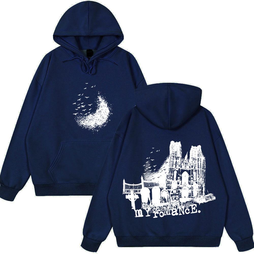 My Chemical Romance Hoody Cemetery Drive The Black Parade Gothic T-shirts Men Women Vintage Oversized T Shirt 2025 Hot Sale Tops