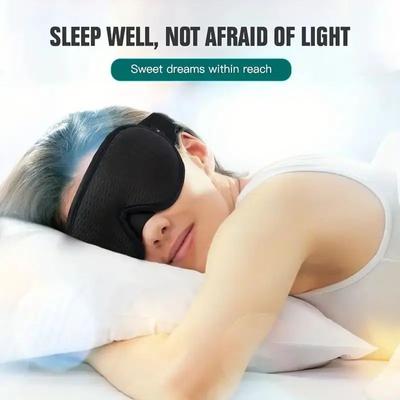 3D Mask for Sleep Eye Mask Lights Blockout Soft Padded Sleeping Masked Fabric Cover Shade Blindfold Eyepatch