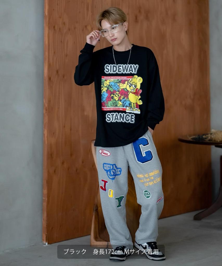 IMPROMES Casual SIDEWAYSTANCE Candy Package Long Sleeve T-Shirt, Men's, Oatmeal