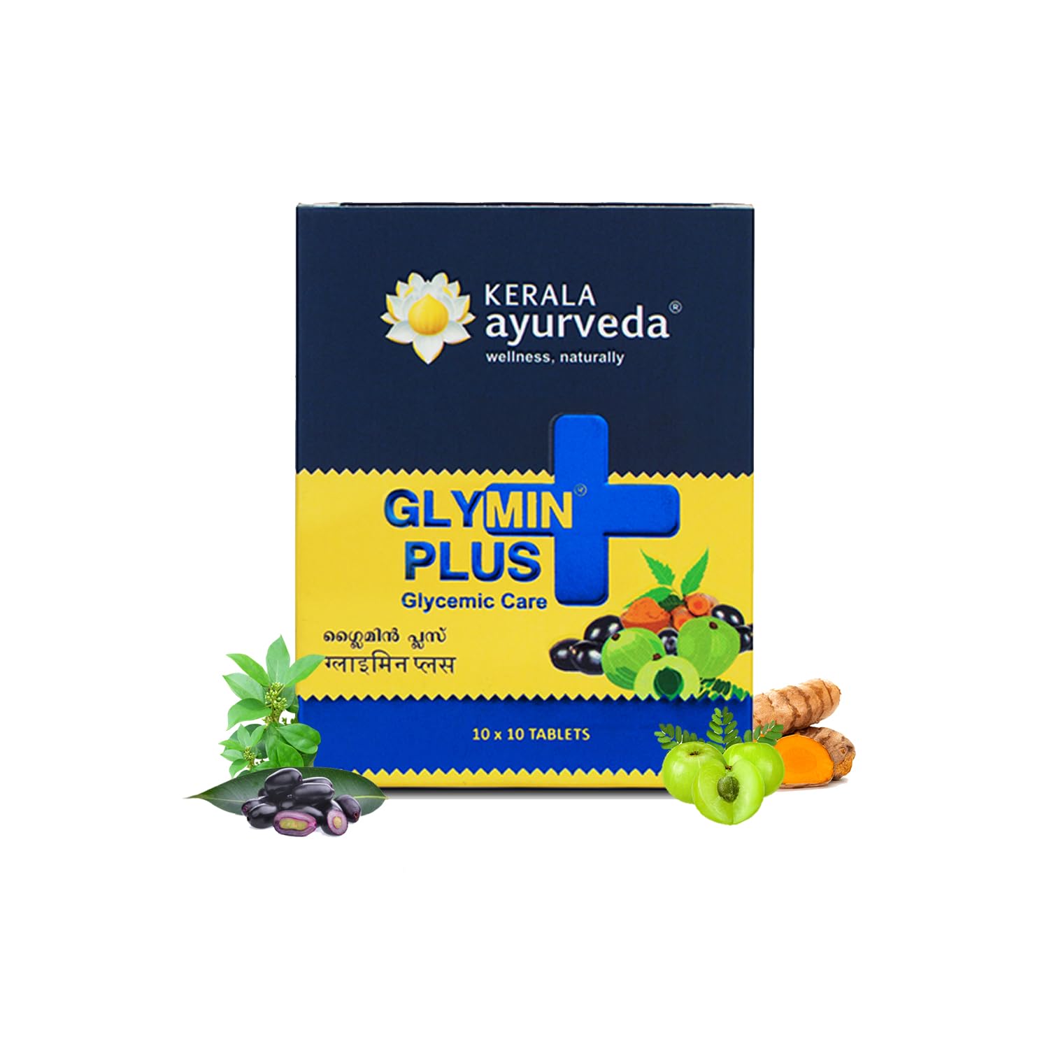 

Kerala Ayurveda Glymin Plus Tablets 100 Count Herbal Support For Balanced Glucose Metabolism And Daily Energy