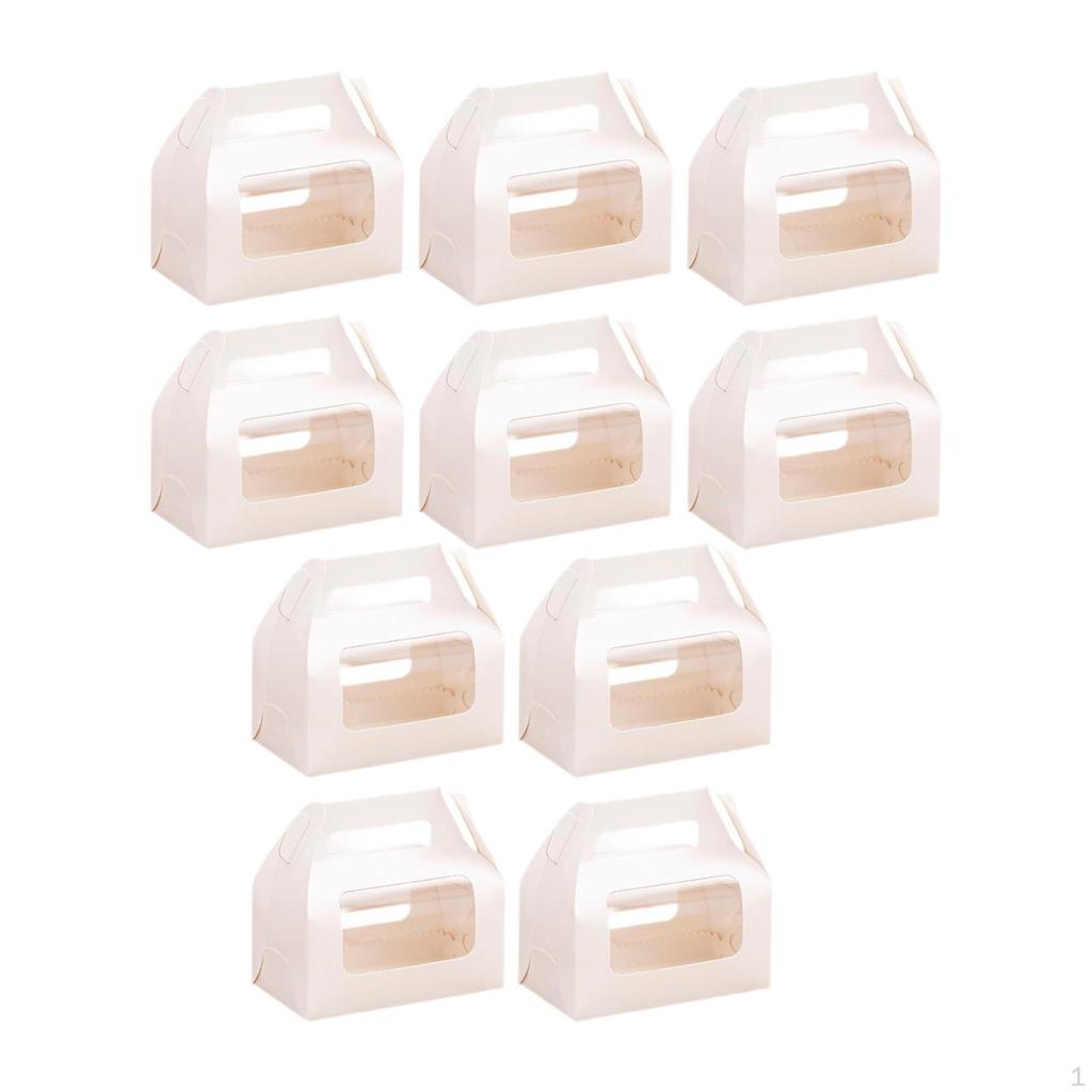 10 Pack Cake Boxes for Cakes, Muffins, And Cookies Events Gatherings