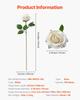 120 Pcs White Roses Artificial Flowers Realistic Bouquet Xmas Home Decor