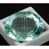 Carved Certified 42.40 Ct Natural Sea Blue Aquamarine Oval Cut Gemstone