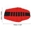 uxcell Universal Motorcycle Dirt Bike Faux Leather Seat Covers Soft Non-Slip Seat Cushion Red Black