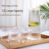 Glass Cold Water Pitcher and 4 Cups Set