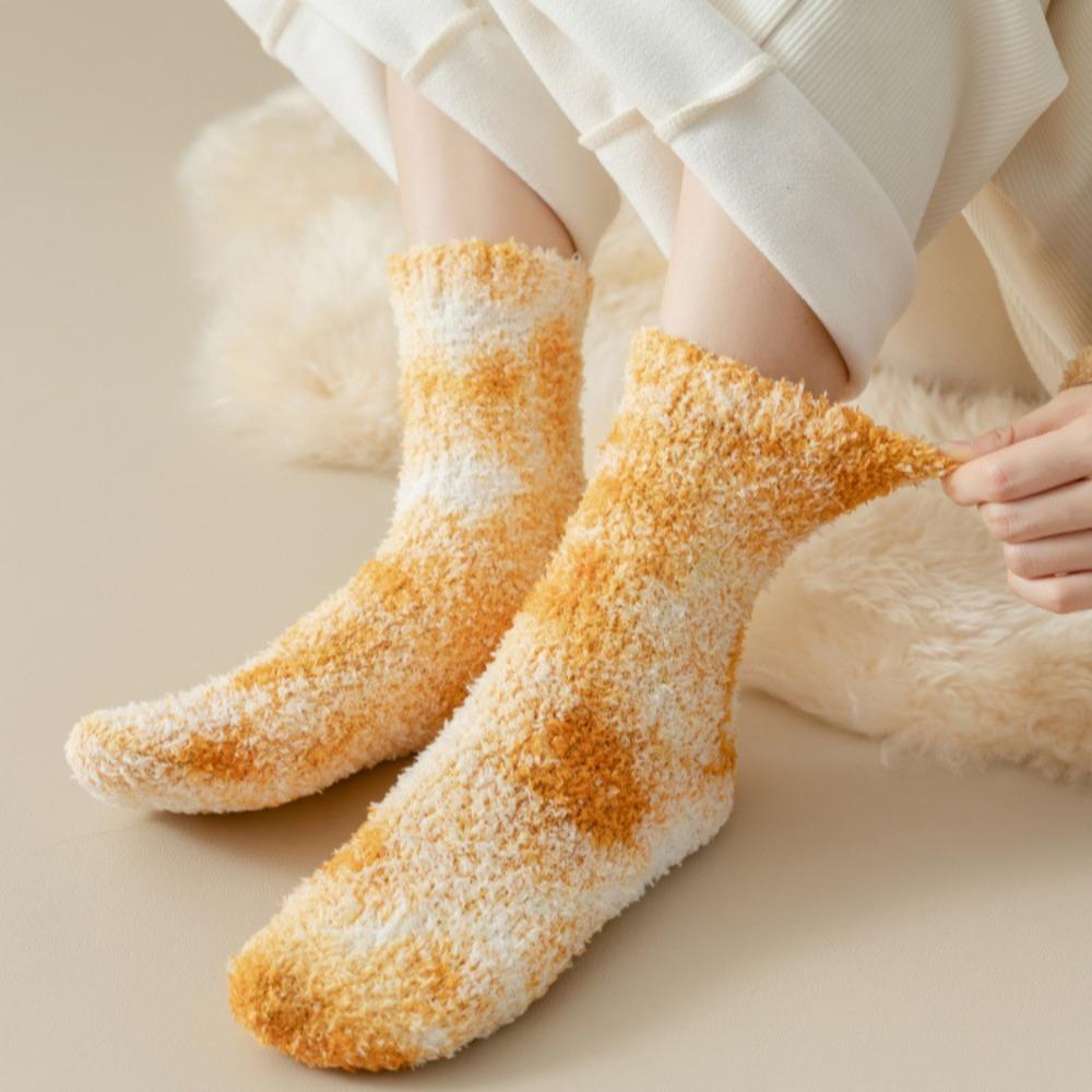 Șosete Femei Coral Plush Coral Fleece Sosete Îngroșate Pardoseală Sosete Moale Papuc