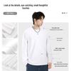 JEANSWEST LIFE Men's Letter Print Cotton Long Sleeve T-Shirt