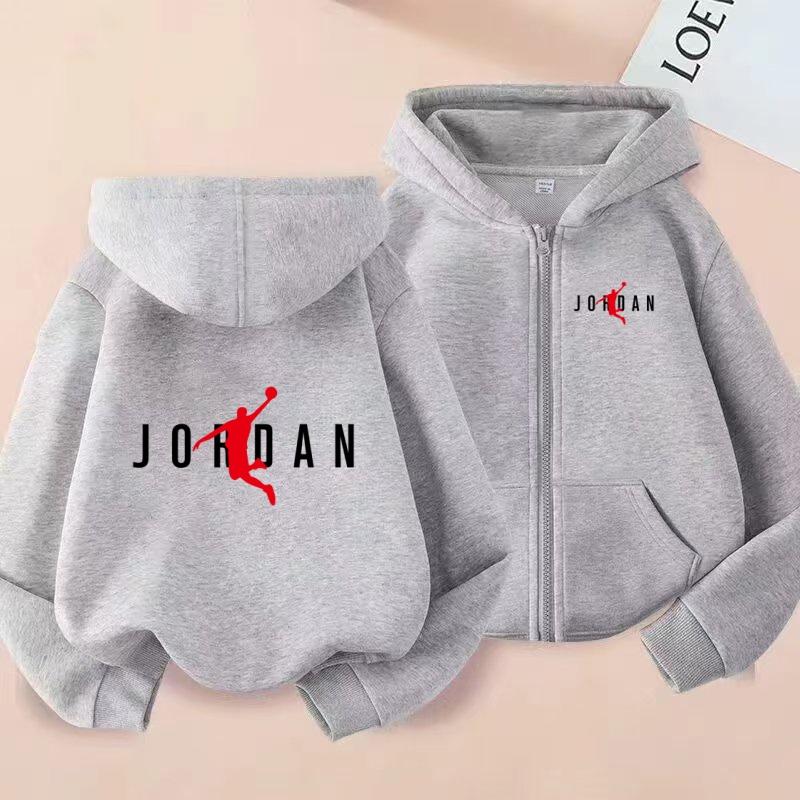 Hot-selling Basketball Star Print Kids Charming Clothes Zipper Style Hoodie Girls Boy 3-12 Years Leisure Fashion Sweatshirt Coat