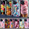 Colorful Ice Cream and Popsicles Clear Phone Case For Iphone 17 Air 16 Pro Max 15 Pro 14 Plus 17E 16E 11 13 12 Mini Cover Cases
