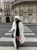 Eco-friendly Women's Long Faux Fox Fur Coat