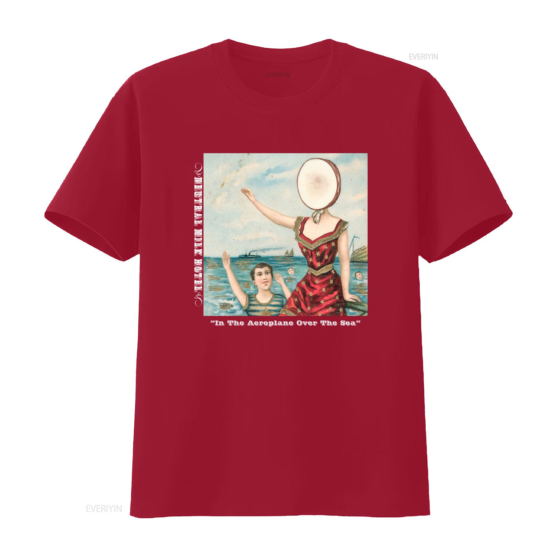 

Футболка Neutral Milk Hotel Band In the Aeroplane Over Sea для Полного Размера S 5XL винтажная Стиранная Удобная Слегка графичная S