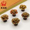 KAK Antique Style Ceramic Bear Cabinet Knobs and Handles Shoe Cabinet Door Pulls Kitchen Drawer Knobs Vintage Furniture Hardware