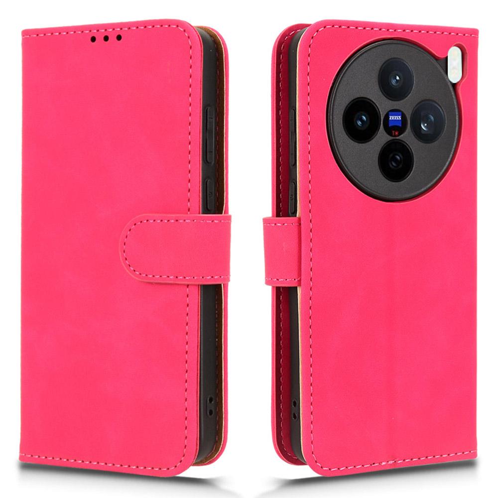 For vivo X200s 5G Leather Case Skin Feel Anti Drop Wallet Flip Phone Cover
