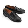 Roshoeman 8058 Penny Loafers Black Kip