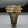 Hot-selling retro gold eagle diamond ring, a creative and fashionable men's ring with a European and American style
