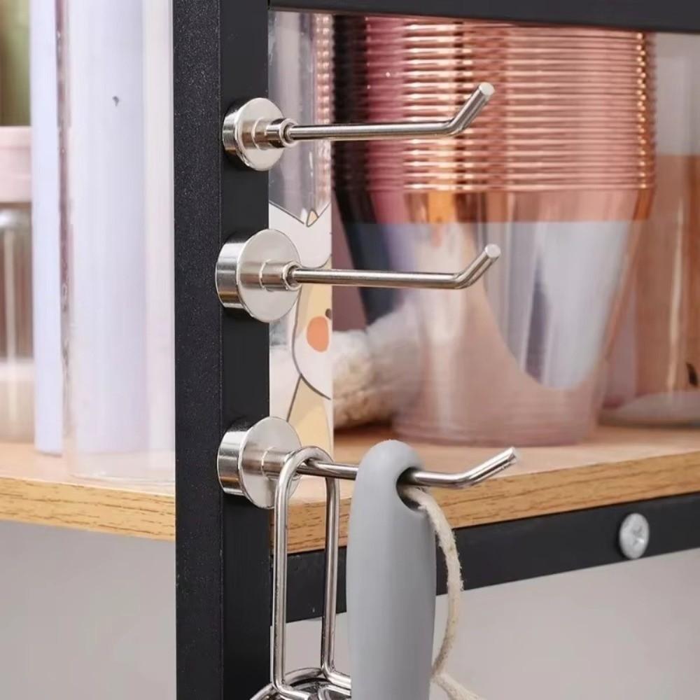 1/5PCS Punch-free Key Hanger Wall-mounted Wall Hanging Magnet Racks  Kitchen Bathroom Accessories