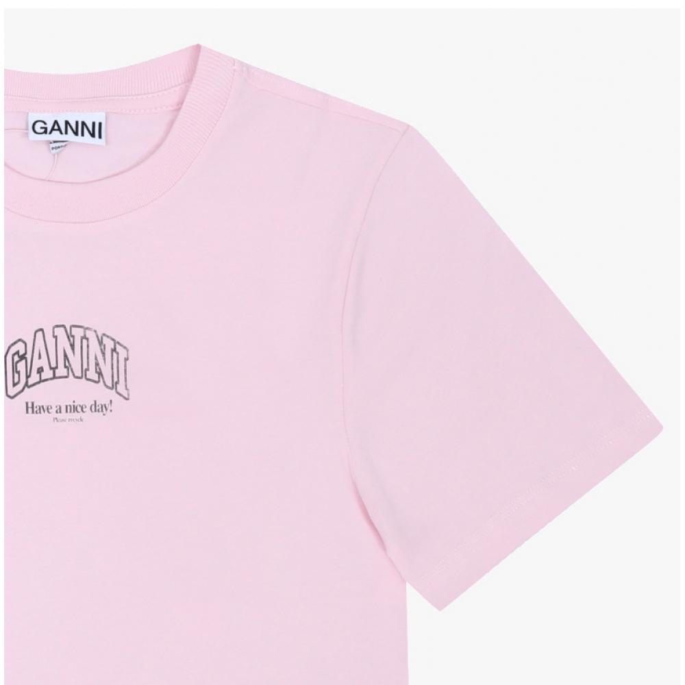 Ganni Women S T ShirT eSSenTial Logo A1050057 868
