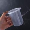 Plastic Graduated Measuring Cup Transparent Water Container Scale Cup  Coffee Shop