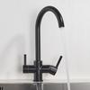 Filtered Pure Drinking Water Kitchen Sink Faucet Single Hole Double Handle Rotatable Hot and Cold Water Kitchen Sink Faucet