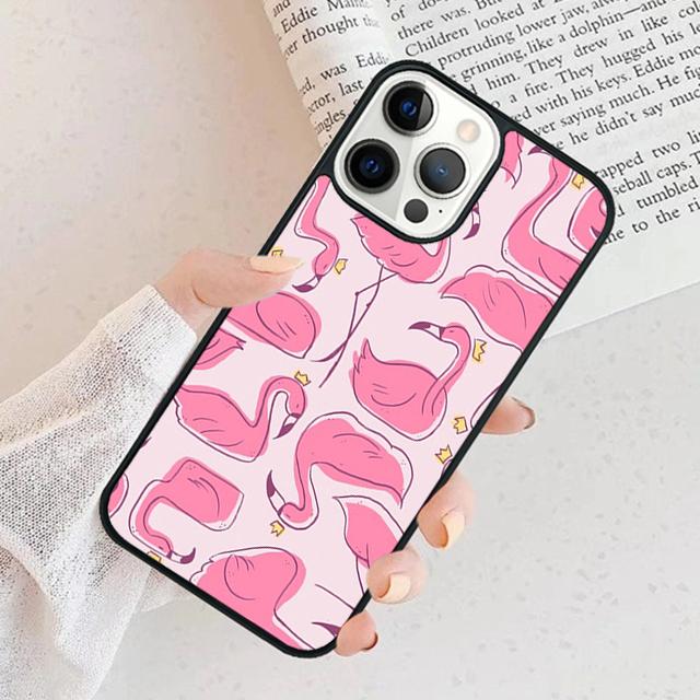 Flamingo Phone Case For iPhone 17 Air 15 16 Cover  11 13 14 Pro Max 12 Plus Max Fundas