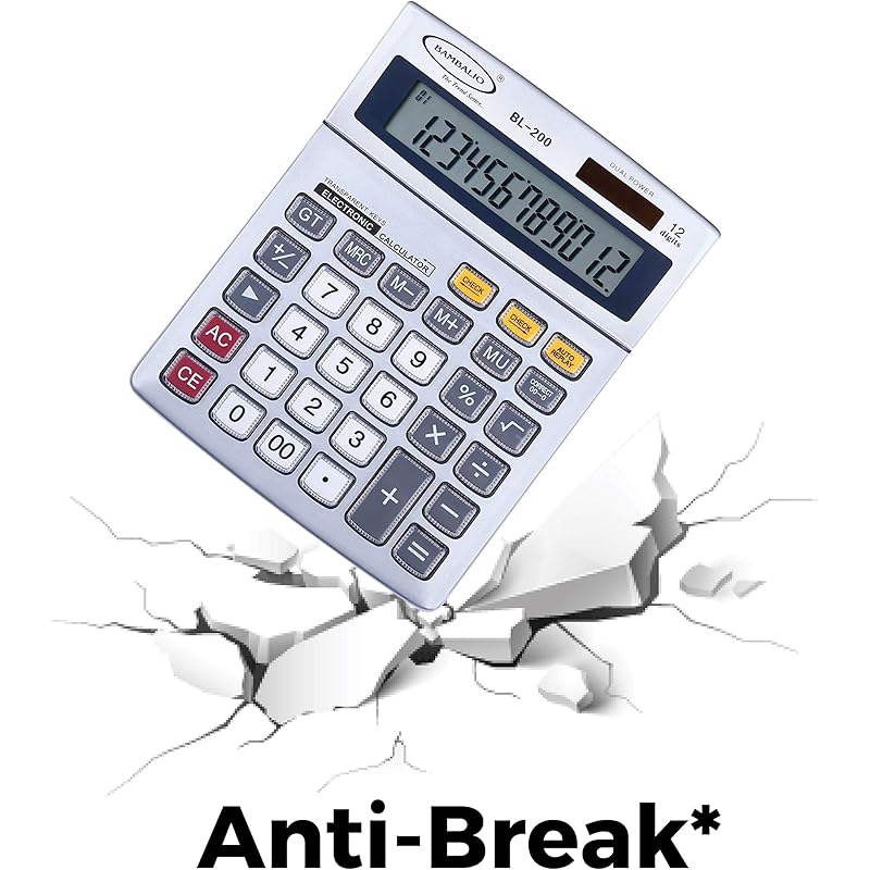 Bambalio 12 Digits BL-200 Big Display Electronic Calculator with 3 Years Warranty.