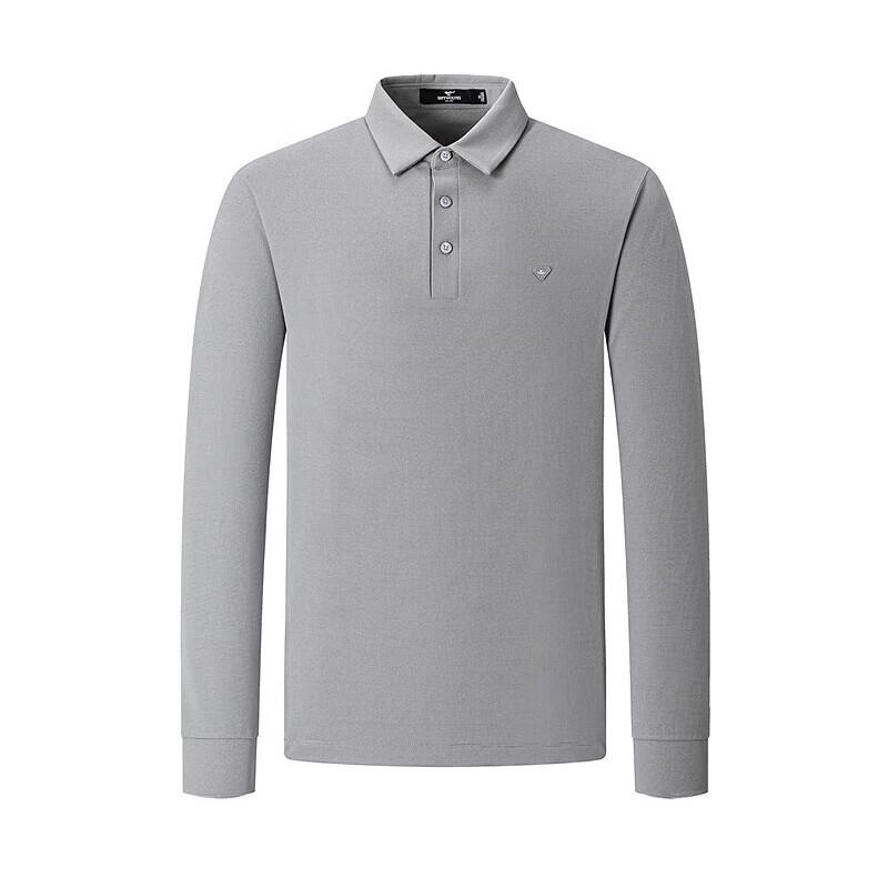 SEPTWOLVES Men's Casual Long Sleeve Polo Shirt