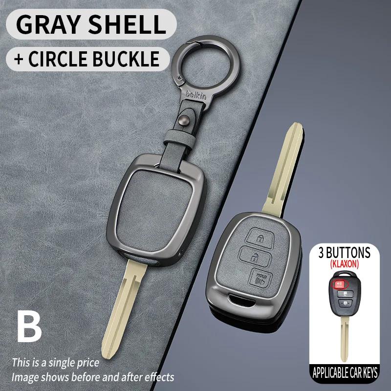 Svagd6 Zinc Alloy Car Key Case Full Cover Shell Fob For Toyota Corolla Altis Auris Aygo Yaris Camry RAV4 Verso TC IM Shell Accessories