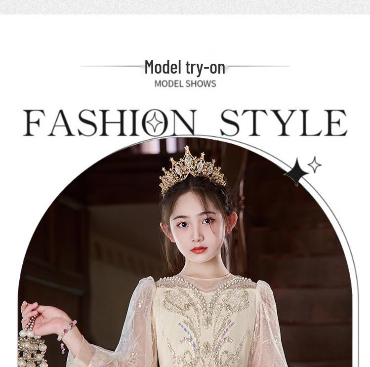 Girls' Luxury Tulle Dress for Piano Shows & Flower Girl Events