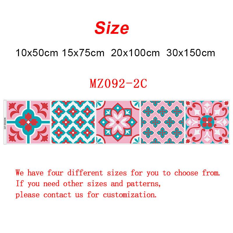 

Потовщена рожева стрічка Плитка Наклейка Кухня Ванна кімната Сходи Декоративні шпалери Водостійкі самоклеючі наклейки на стіну Ремонт будинку 10cmx50cmx1Pcs