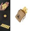 Genshin Impact Mora Goldmünzen-Set mit Stoffbeutel Hochwertige Brettspielwährung Requisiten