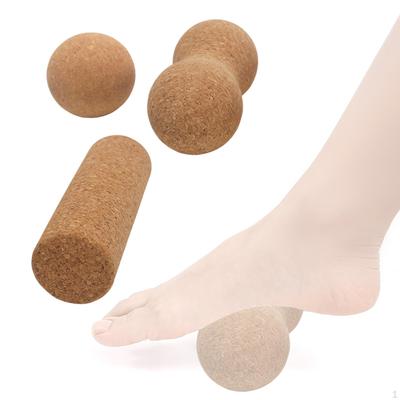 3 Pack Cork Massage Roller, Ball for Men And Women, Roller Cylinder Gym, Workout,
