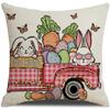 New Easter Cartoon Rabbit Pillowcase Spring Outdoor Decoration Pillow Sofa Cushion Pillow Case