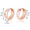 PHNIBIRD Hoop Earrings for Women 925 Silver Hypoallergenic Rose Gold Hoop Earrings for Girls 13mm Cute Adults Pink Gold Earrings