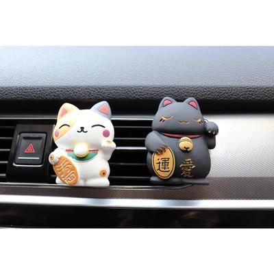 Automobilio oro gaiviklis Laimingos katės kvapo difuzorius Dervos meno kvepalų klipsas Automobilio oro kondicionieriaus ventiliacijos anga Automobilio interjero aksesuarai