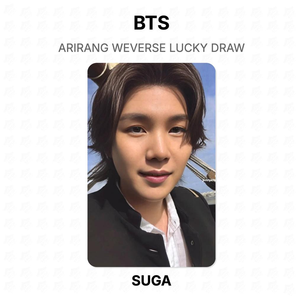 BTS ARIRANG WEVERSE Glücksziehung Offizielle Fotokarte