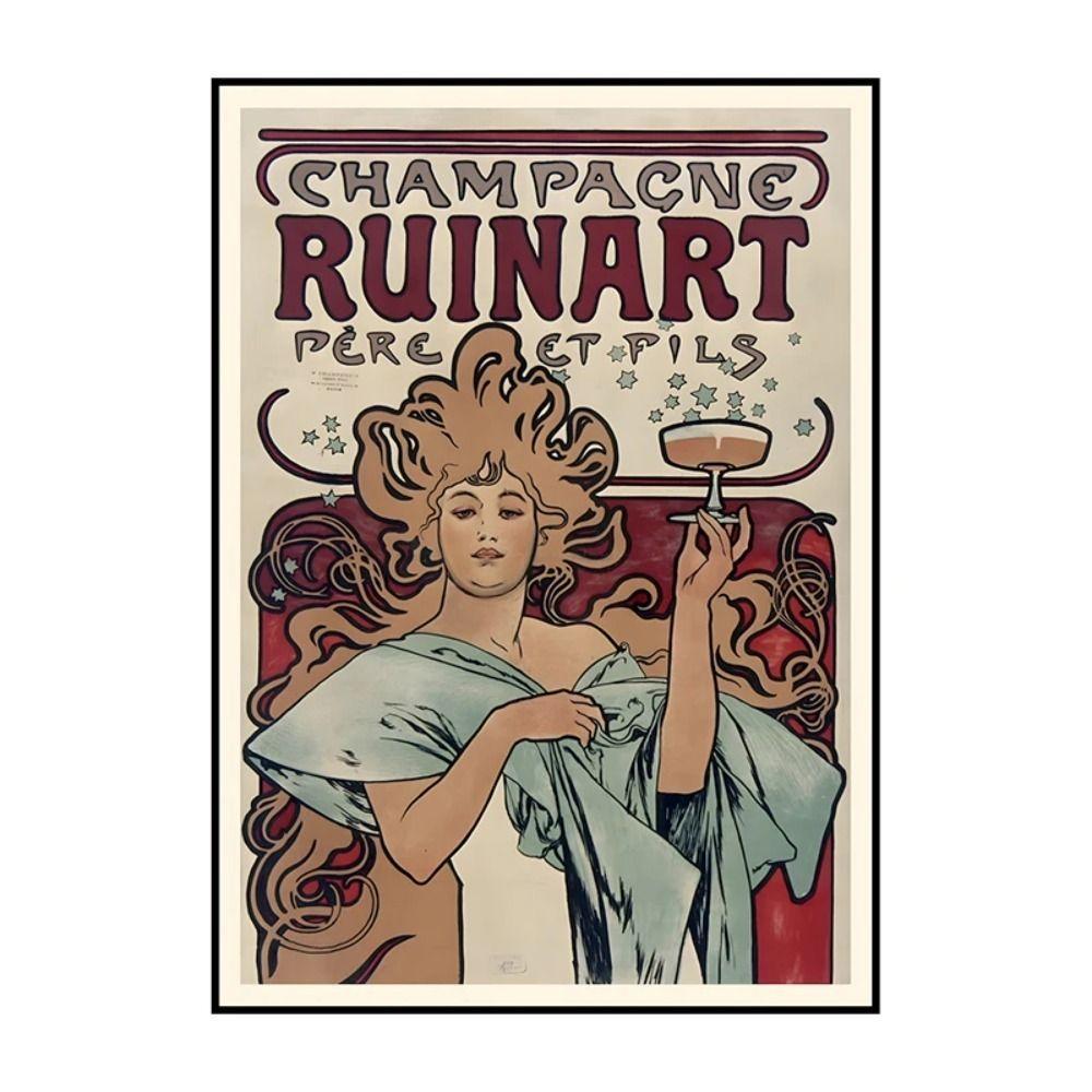 Vintage Art Nouveau Woman Tin Sign Retro Metal Panel Home Bar Cafe Decor